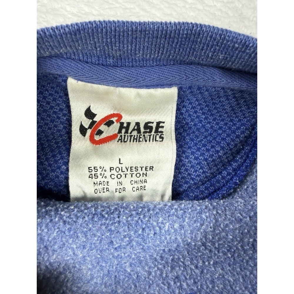 Vtg. Nascar 90s JEFF GORDON Racing Sweatshirt CHASE Large Hendrick Blue - Picture 4 of 8